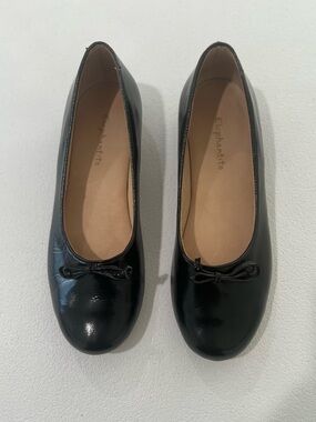 ELEPHANTITO  Ballet Flat — Black Leather girl  Shoe 2 USA